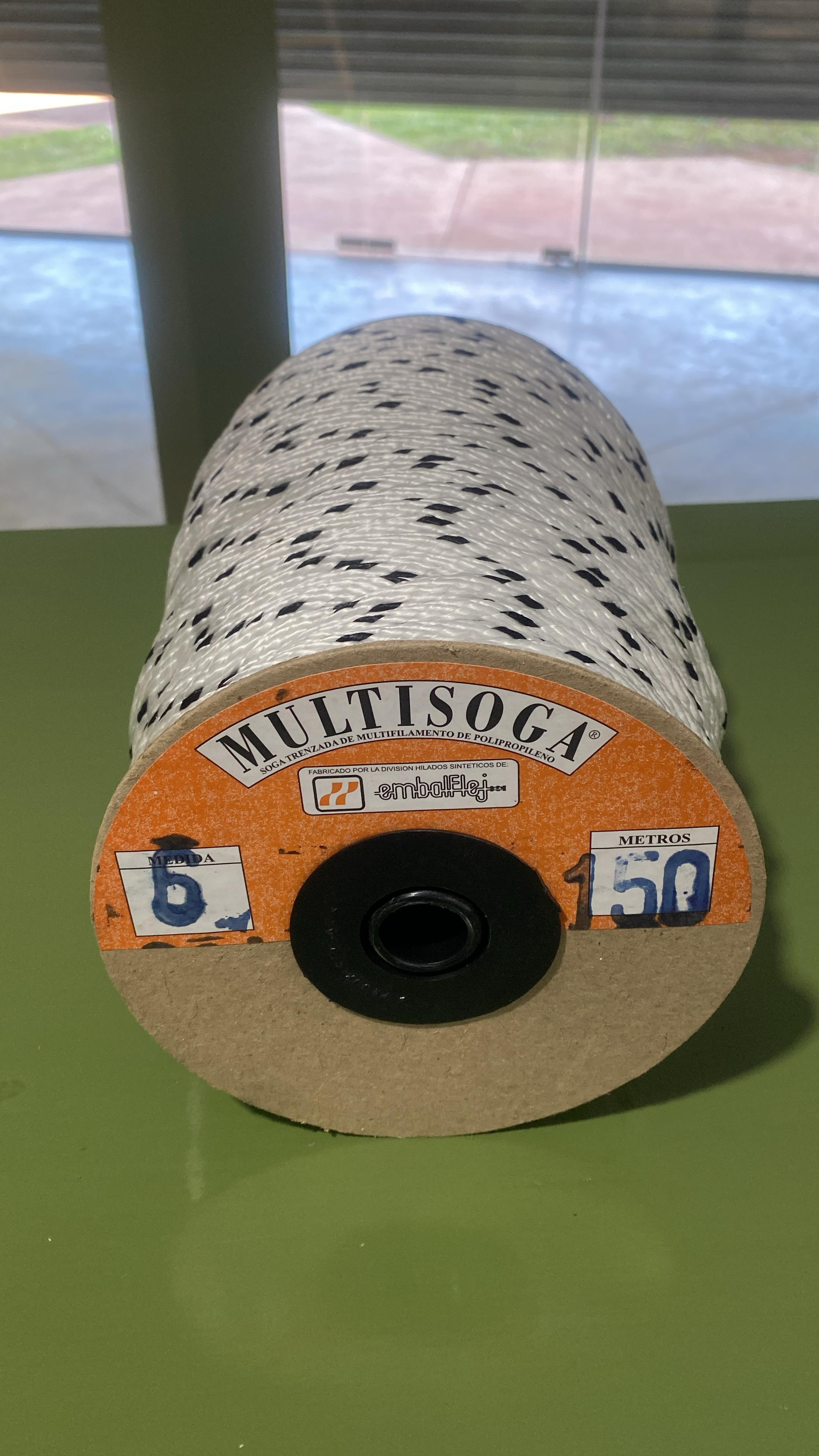 SOGA BLANCA Y NEGRA 6MM EMBALFLEJ