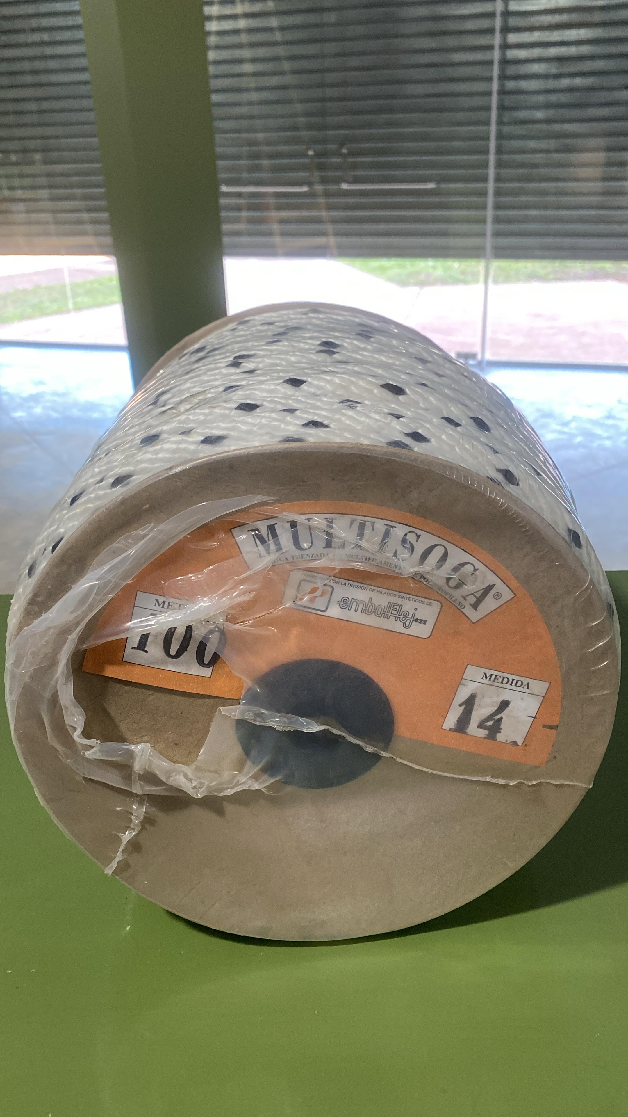 SOGA BLANCA Y NEGRA 14MM EMBALFLEJ