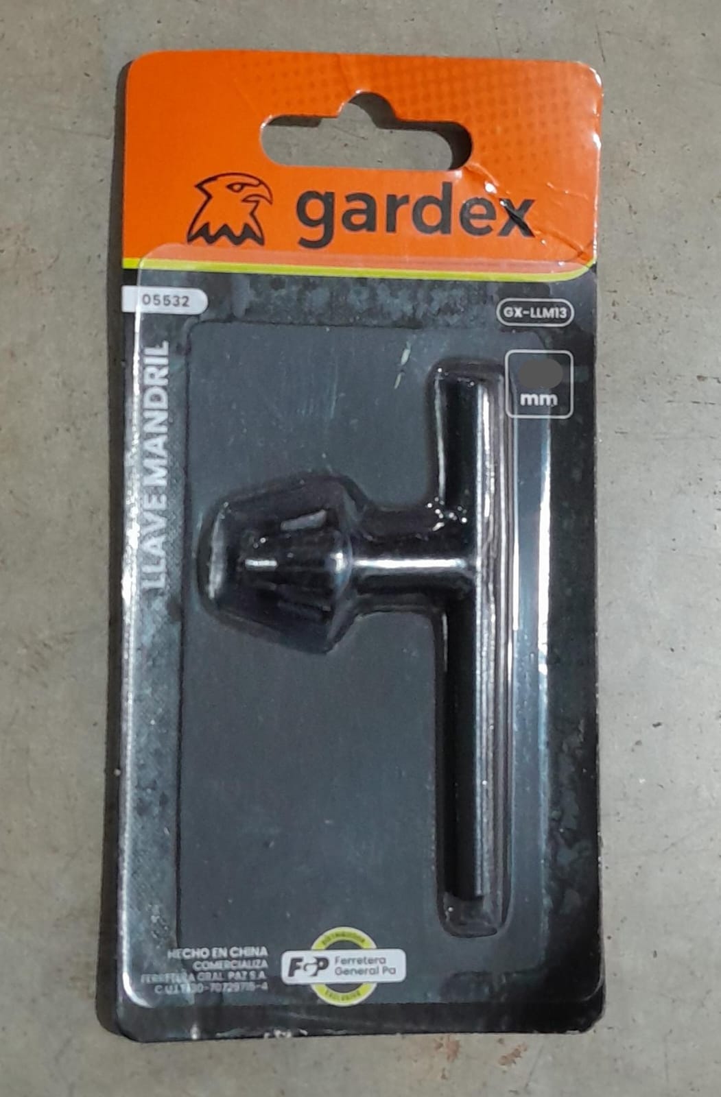 LLAVE MANDRIL GARDEX 13MM