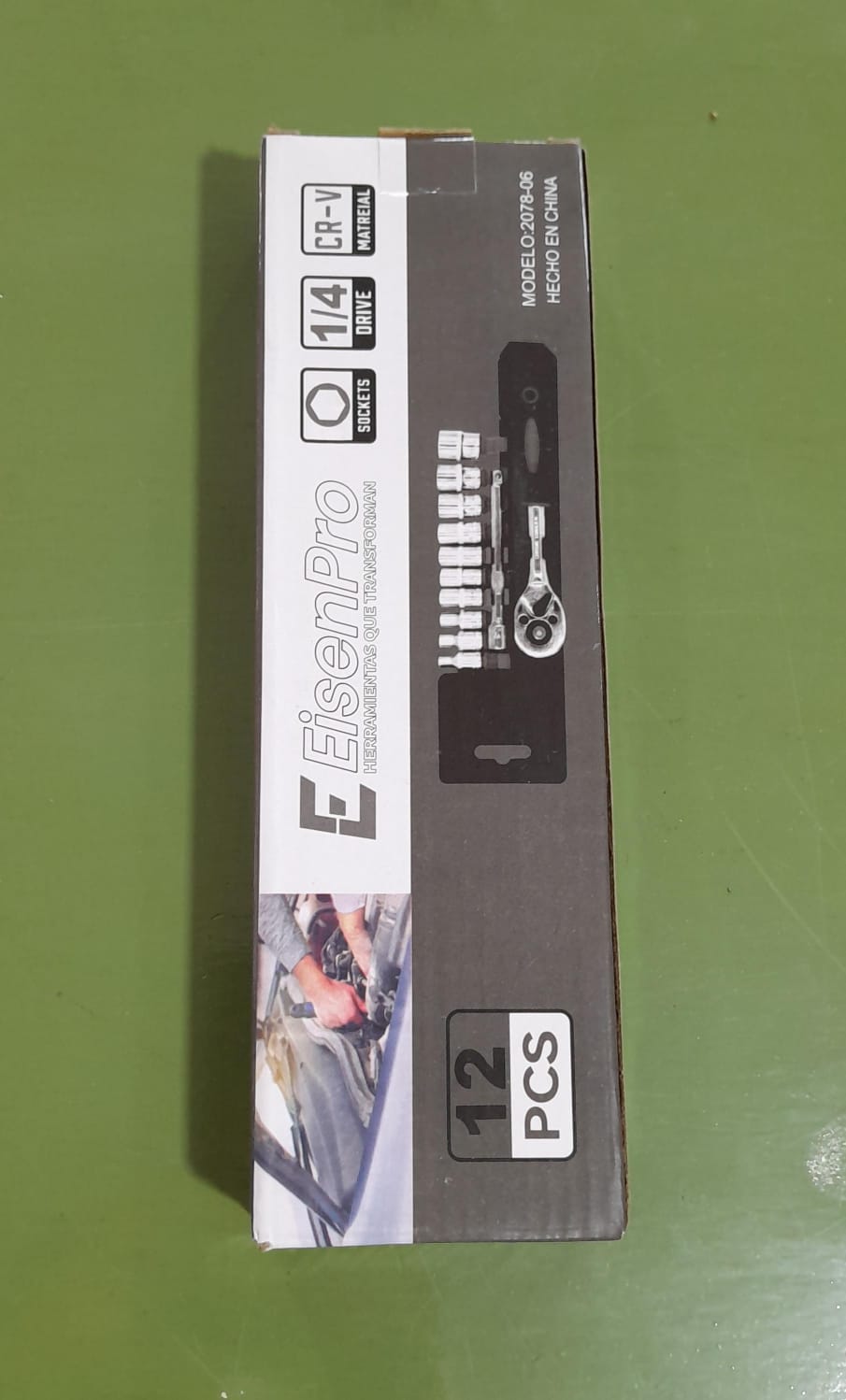 JUEGO LLAVE CRIQUET EISENPRO 1/4" 12PZAS