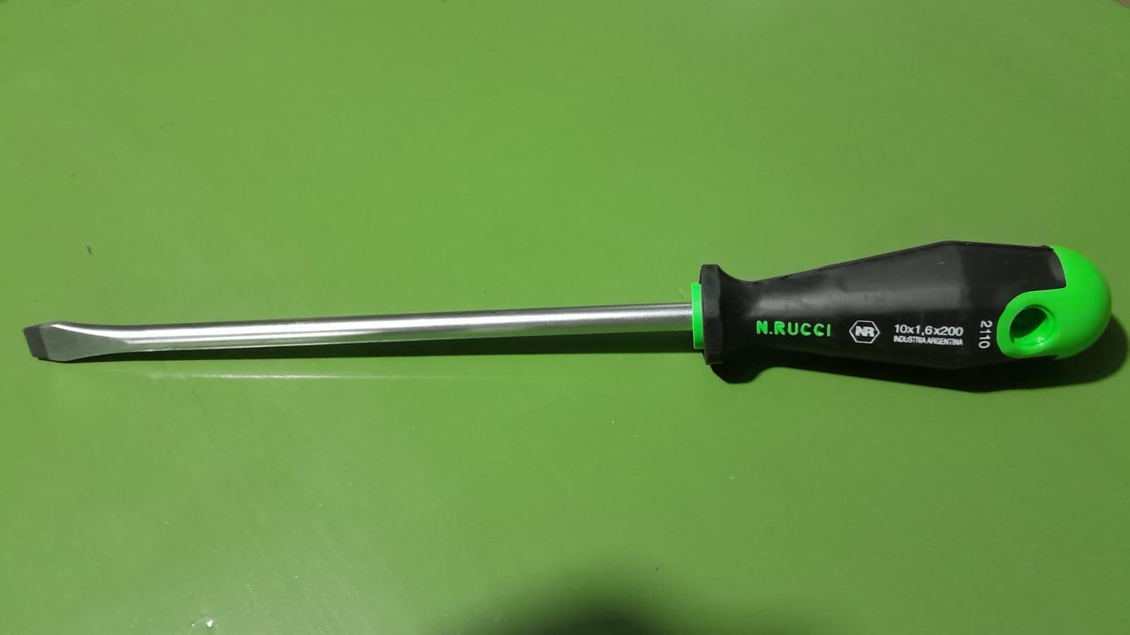 Destornillador N.RUCCI punta plana PL10x1.6x200