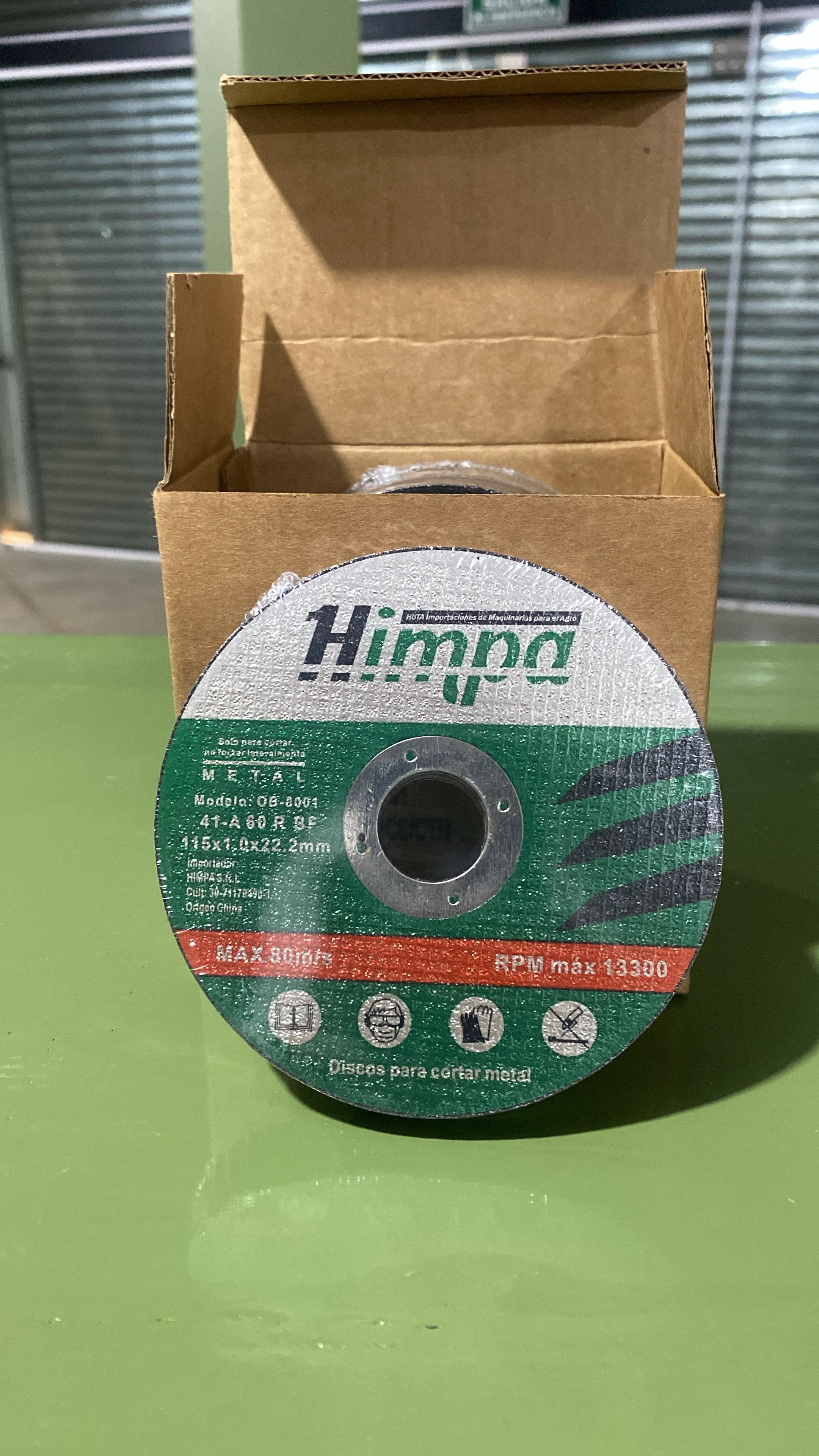 DISCO DE CORTE PARA METAL HIMPA 115MM