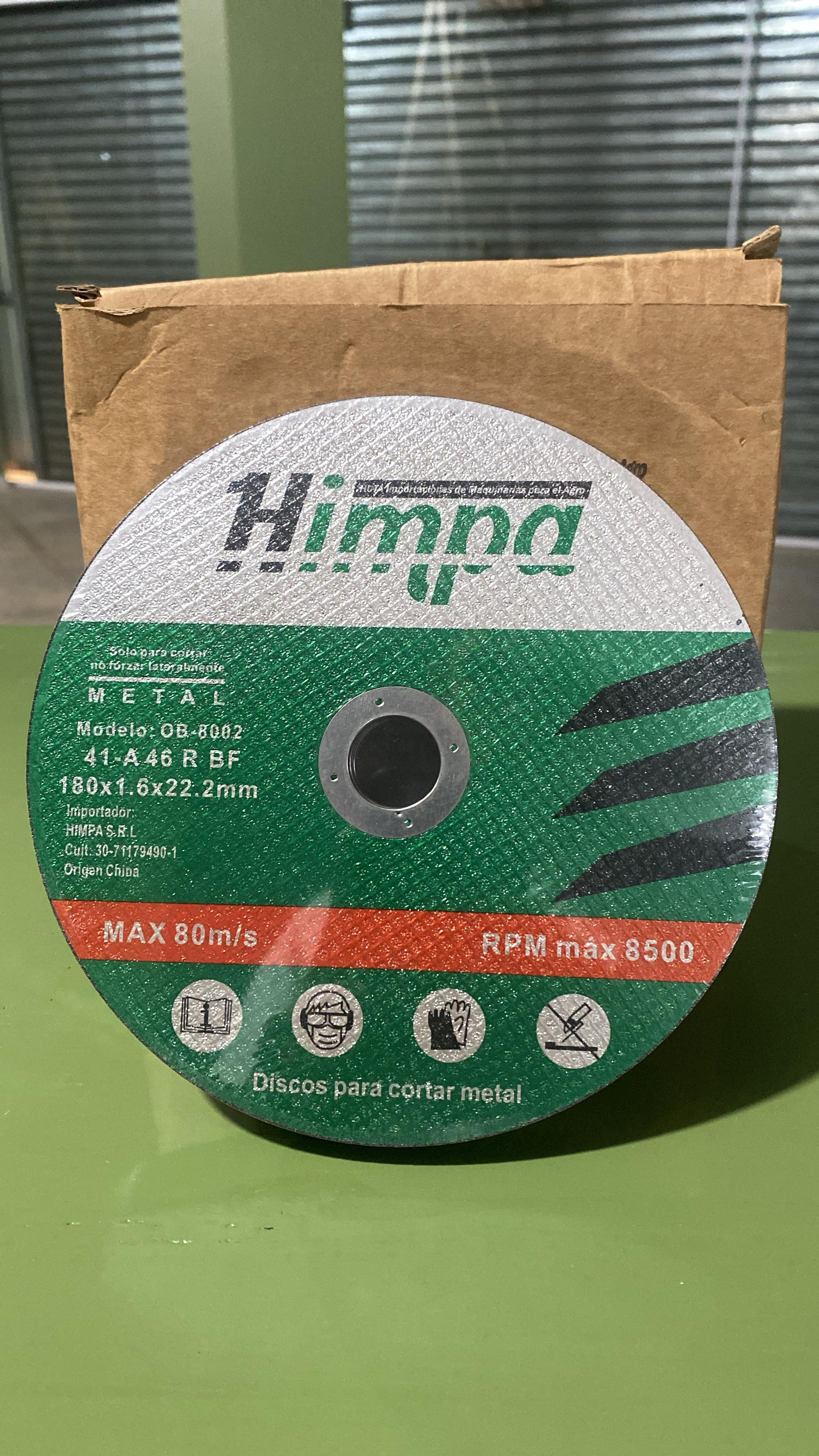 DISCO DE CORTE PARA METAL HIMPA180MM