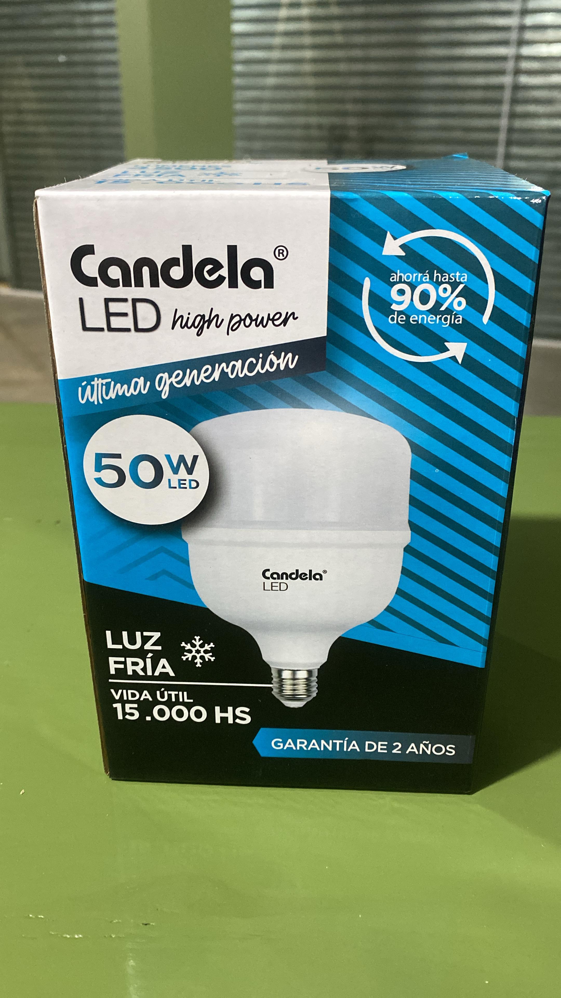 LAMPARA LUZ FRIA 50W CANDELA