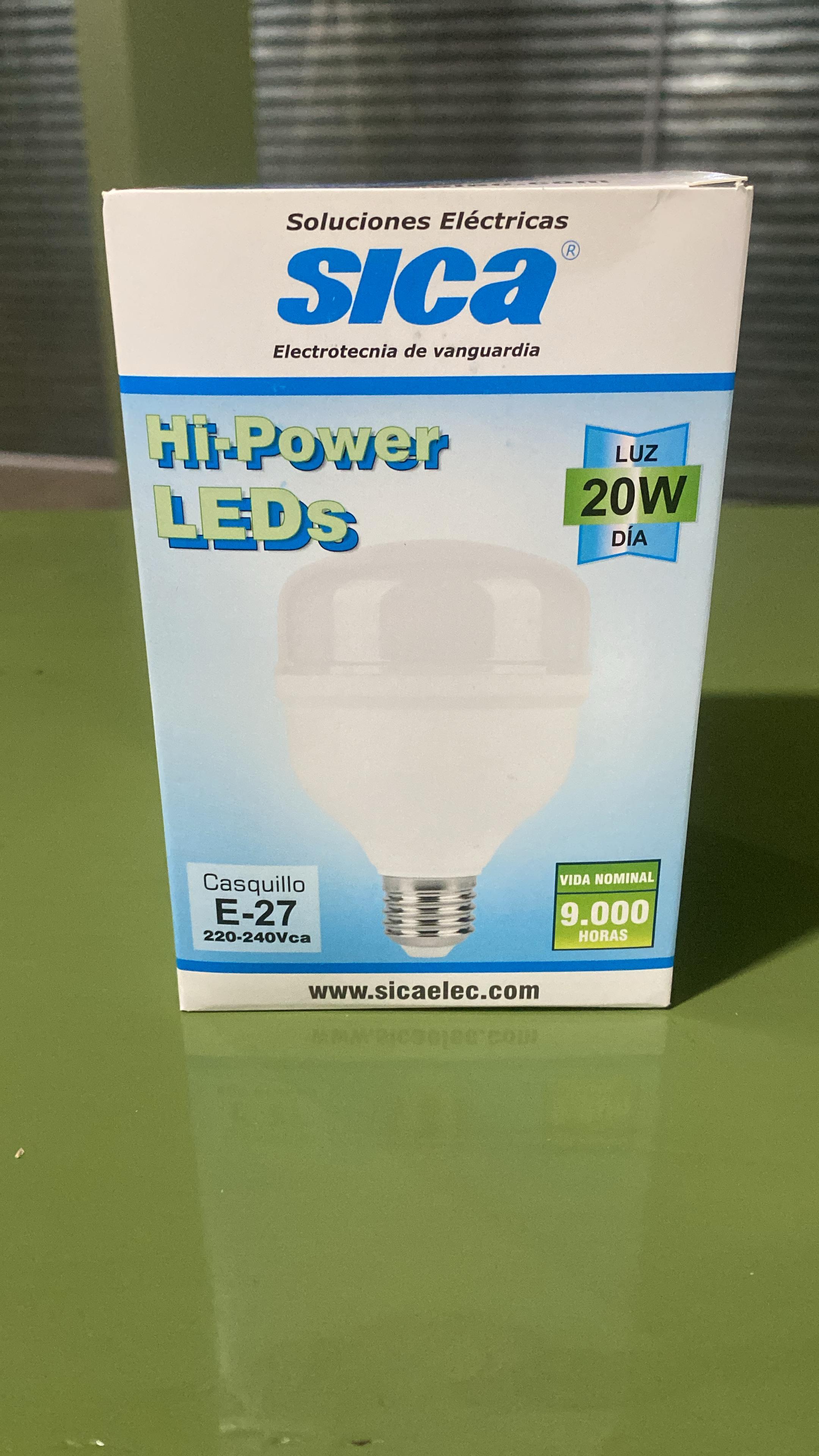 LAMPARA ALTA POTENCIA E27 SICA 20W