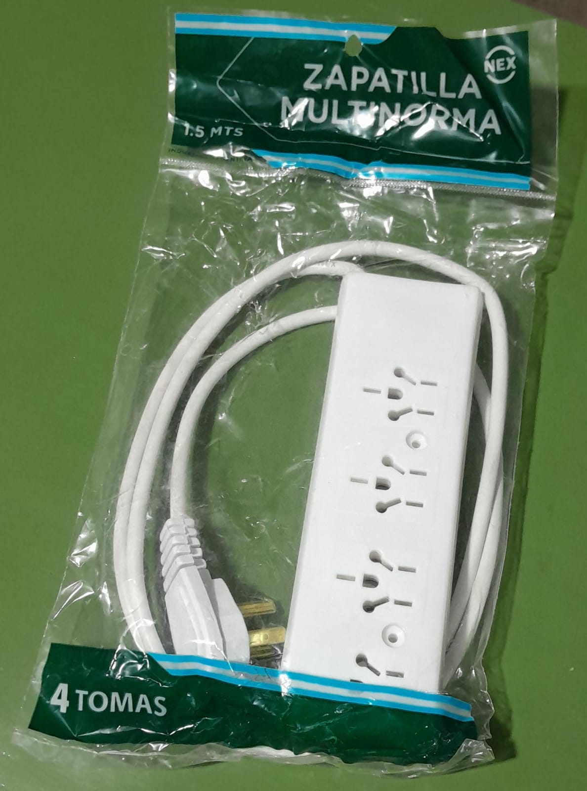 PROLONGADOR 4TOMA C/CABLE 1.5MT NEX