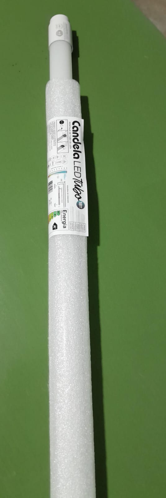 LED TUBO T8 VIDRIO 18W FRIA CANDELA