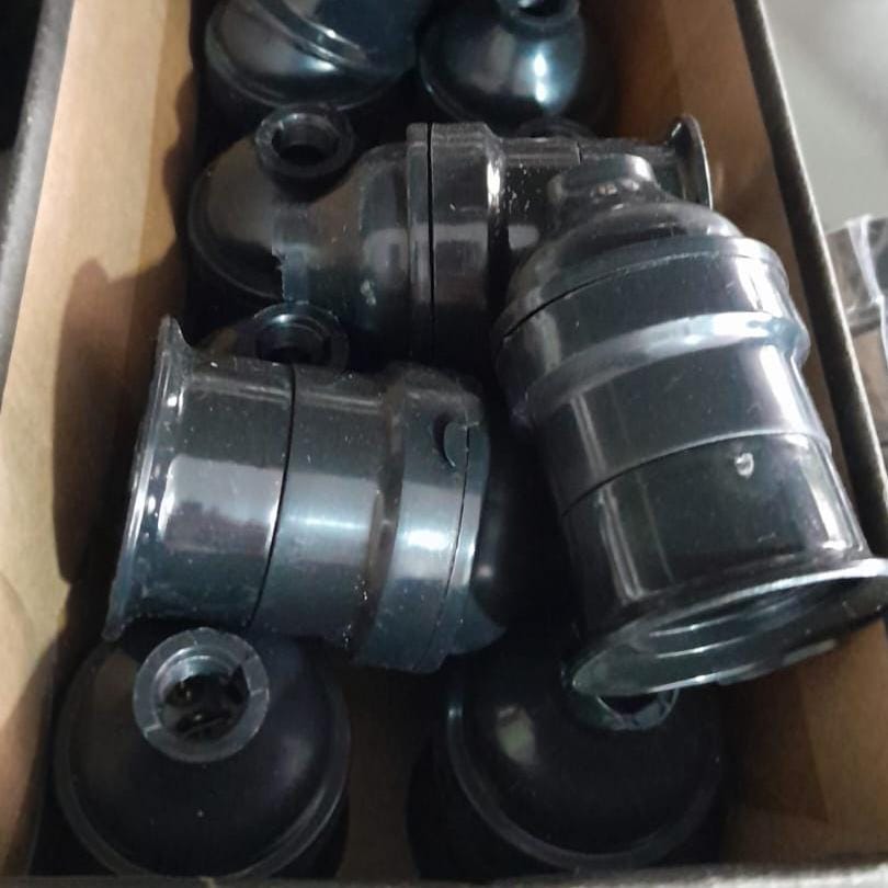 PORTALAMPARA NEGRO DE 3 PIEZAS HIMPA