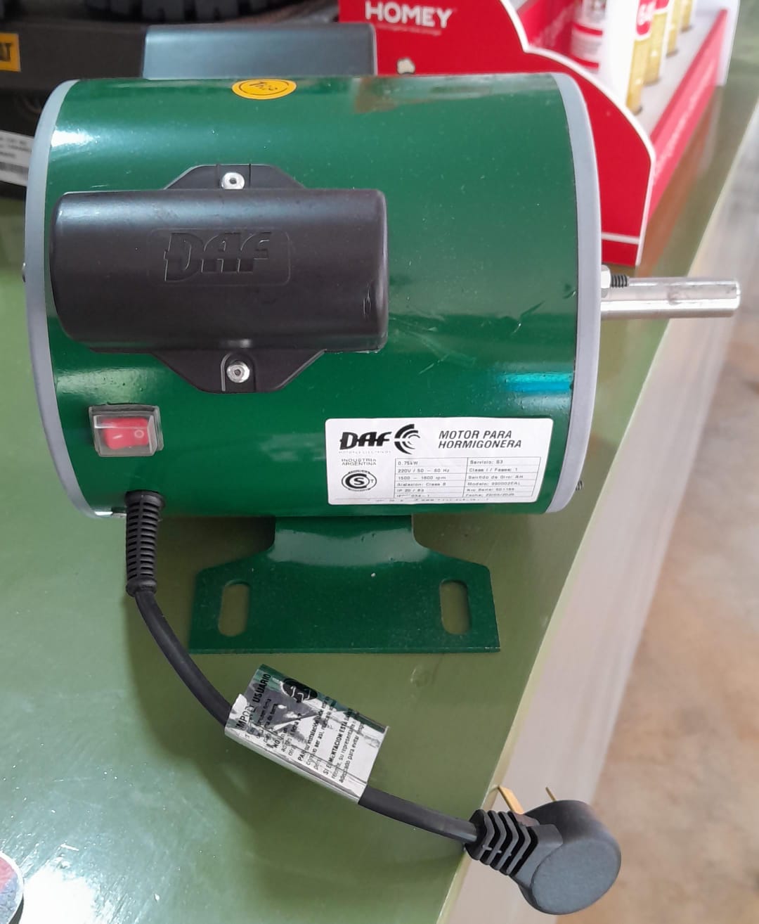 MOTOR BOBINADO ALUMINIO DAF- HORMIGONERA 1HP E