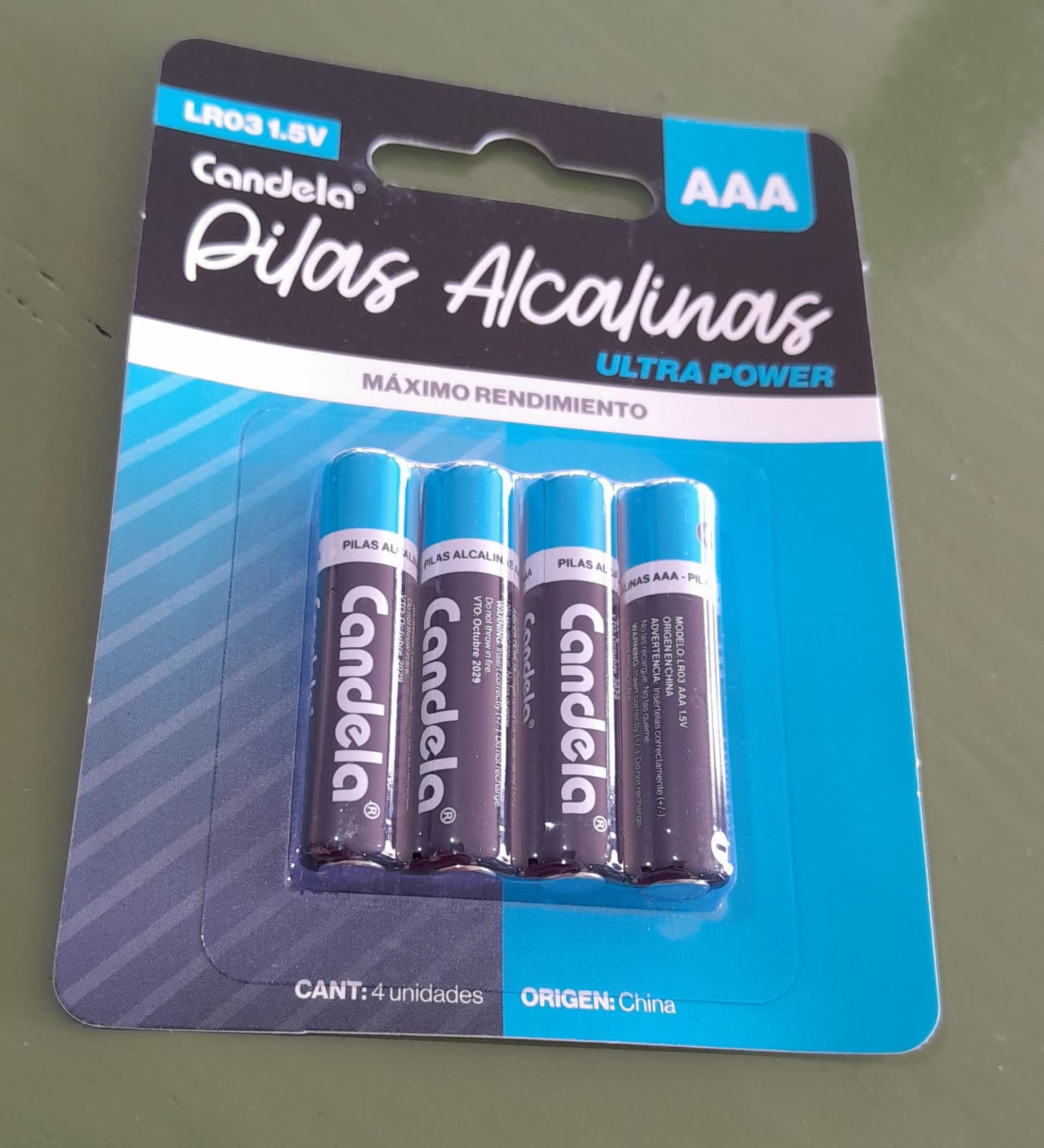 PILAS ALCALINAS AAA CANDELA X 4un