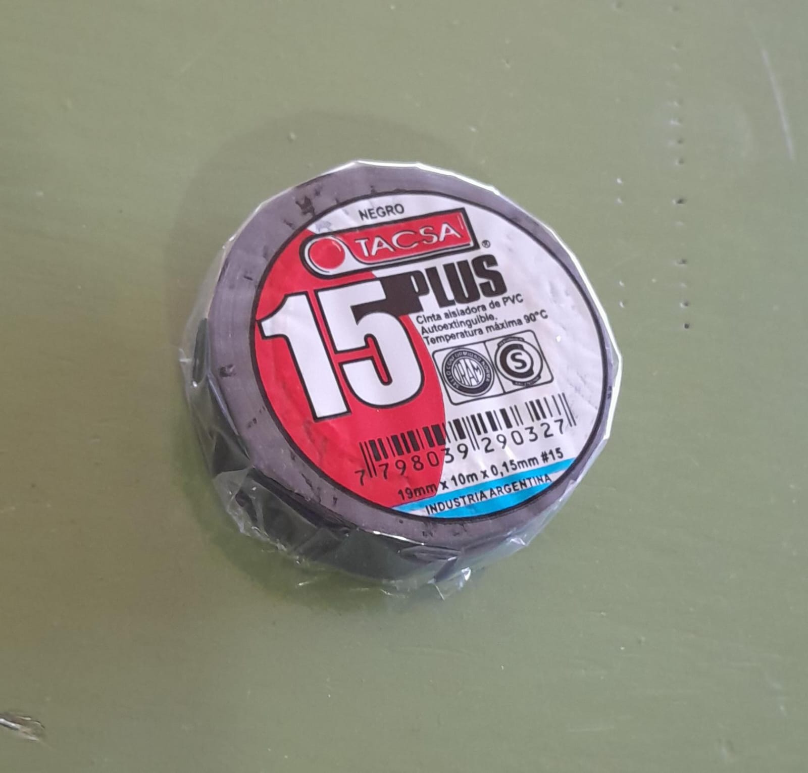 CINTA AISLADORA PVC NEGRA TACSA 10MT