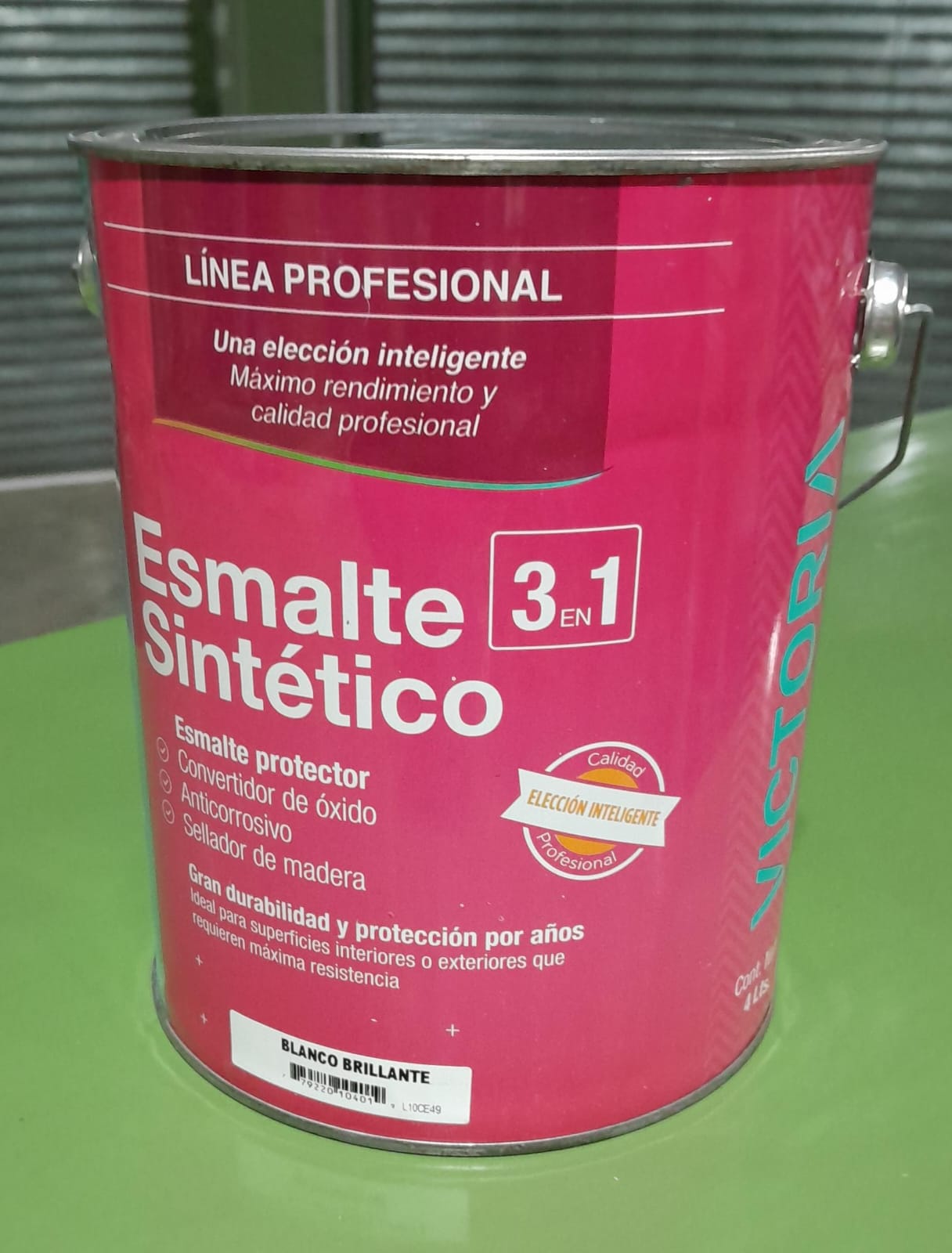 ESMALTE SINT. 3 EN 1 BLANCO BRILLANTE VICTORIA 4LT