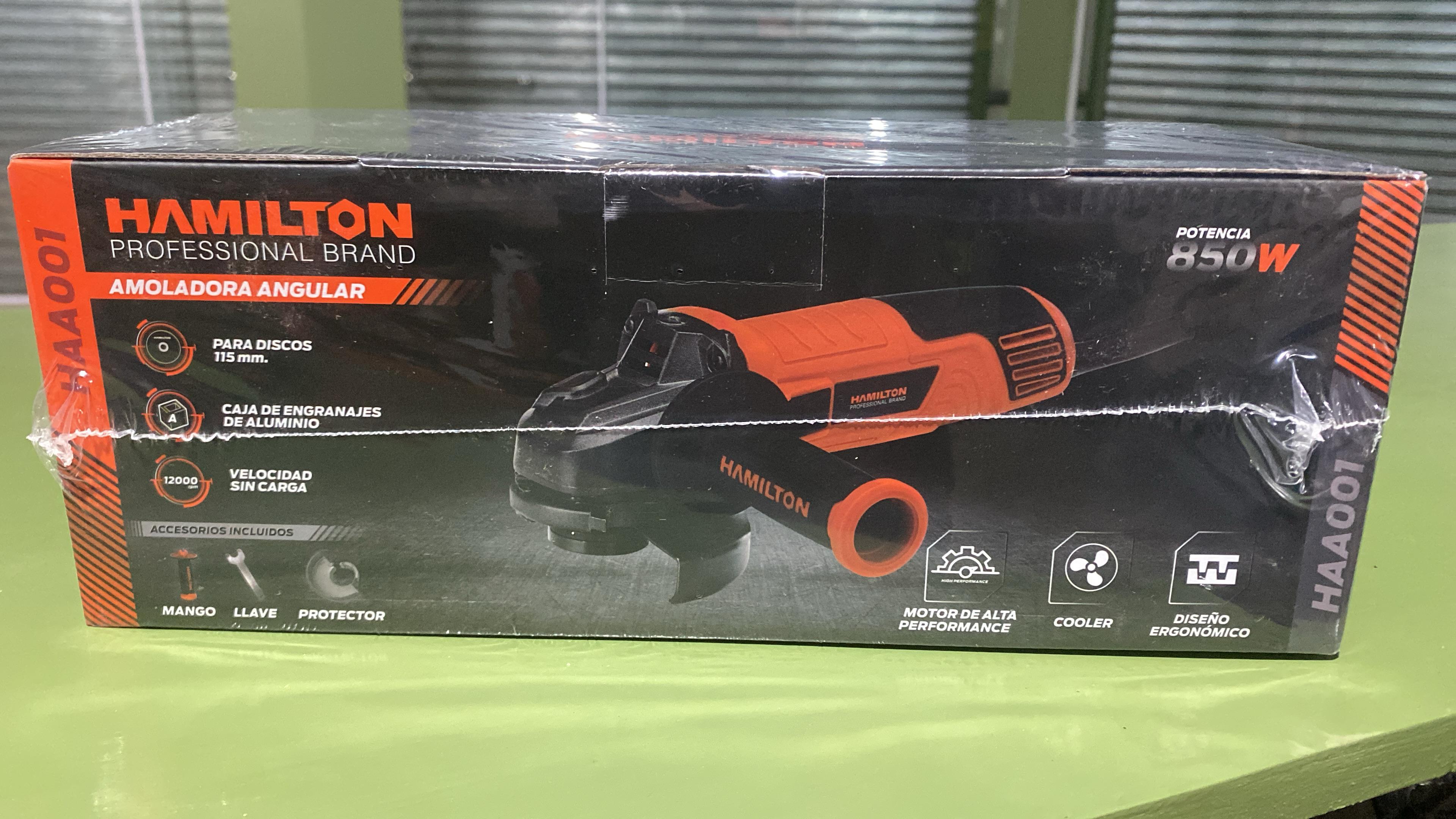 AMOLADORA ANGULAR ELECTRICA 850W HAMILTON