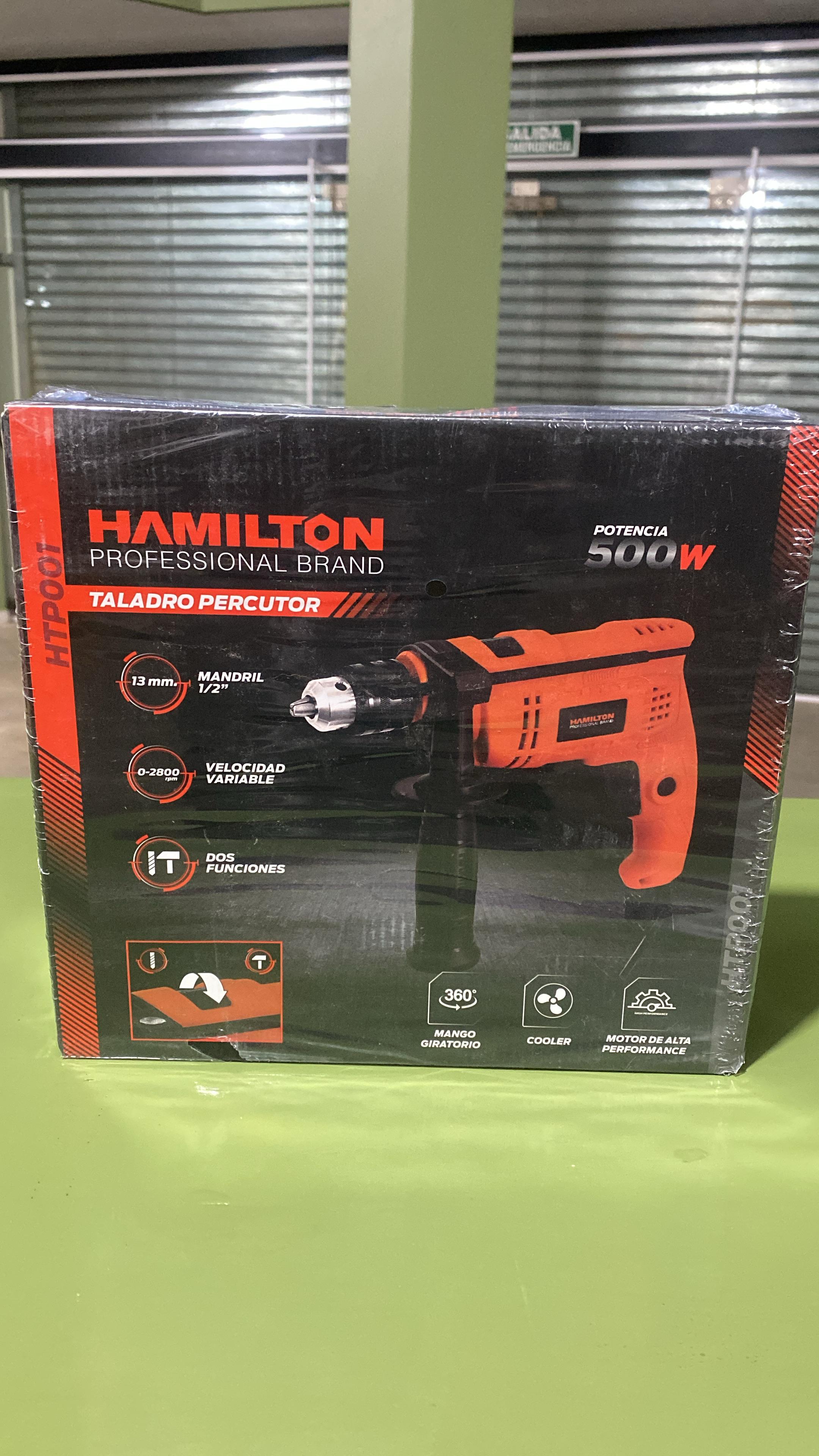 TALADRO PERCUTOR ELECTRICO 500W HAMILTON