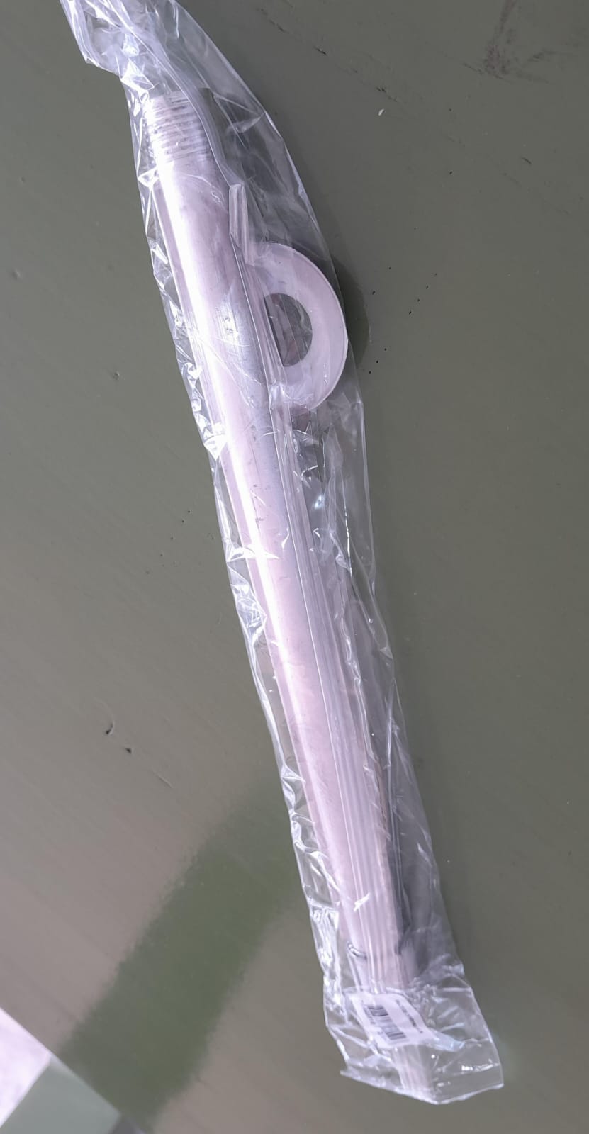 BRAZO P/DUCHA ALUMINIO C/ROSETA