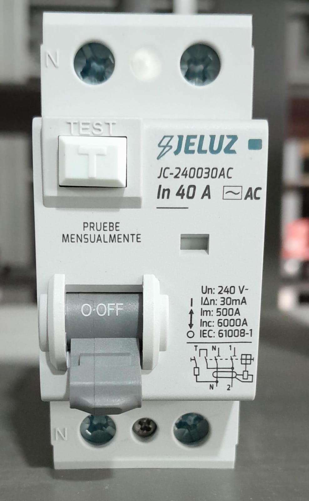 INTERRUPTOR DIFERENCIAL 2X40A 30mA JELUZ