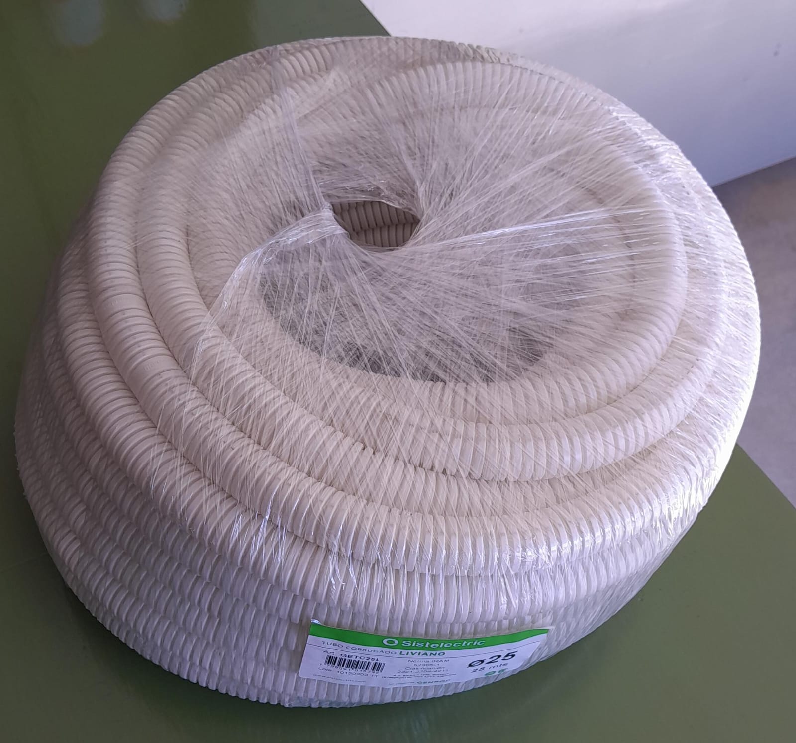 CORRUGADO PVC LIVIANO 25mm GENROD X MT.