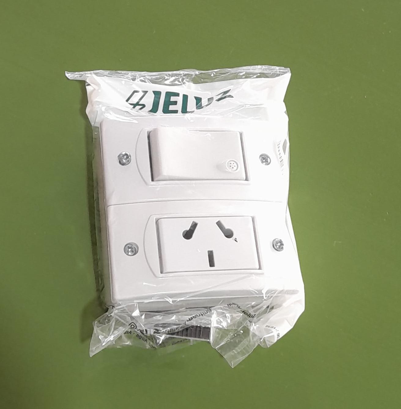 LLAVE 1 PTO. Y TOMA C/N EXTRA CHATA BINORMA JELUZ