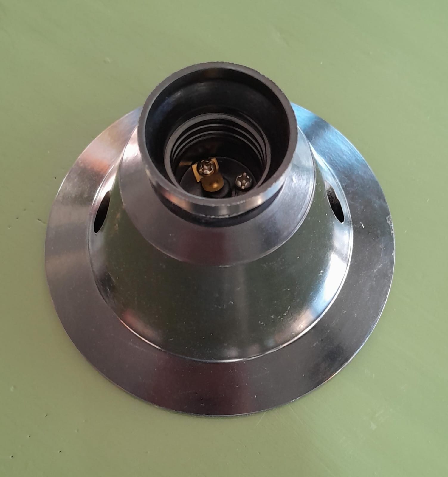 PORTALAMPARA P/PARED NEGRO