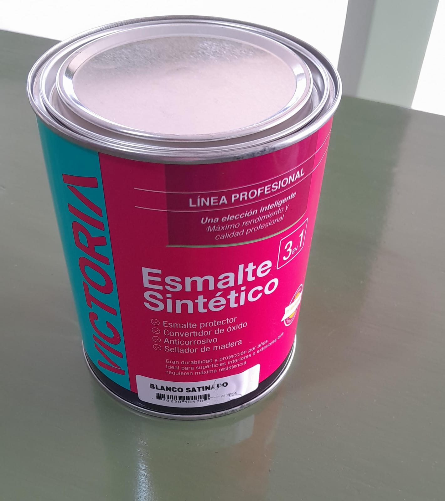 ESMALTE SINT. 3 EN 1 NEGRO MATE VICTORIA 0.5LT