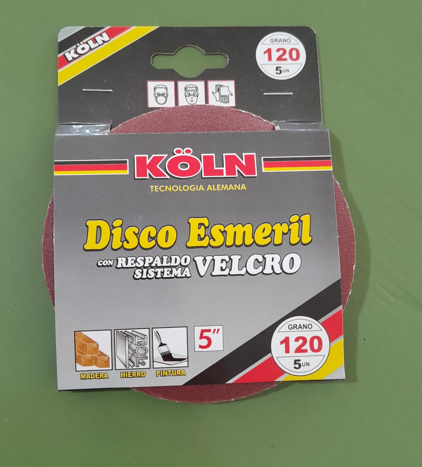 DISCO CON VELCRO P120
