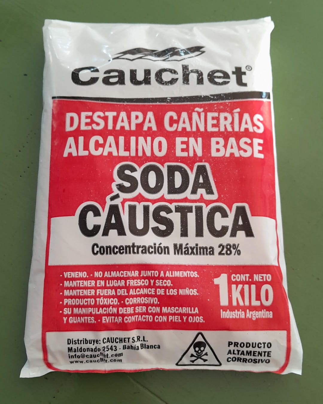 SODA CAUSTICA CAUCHET X 1KG