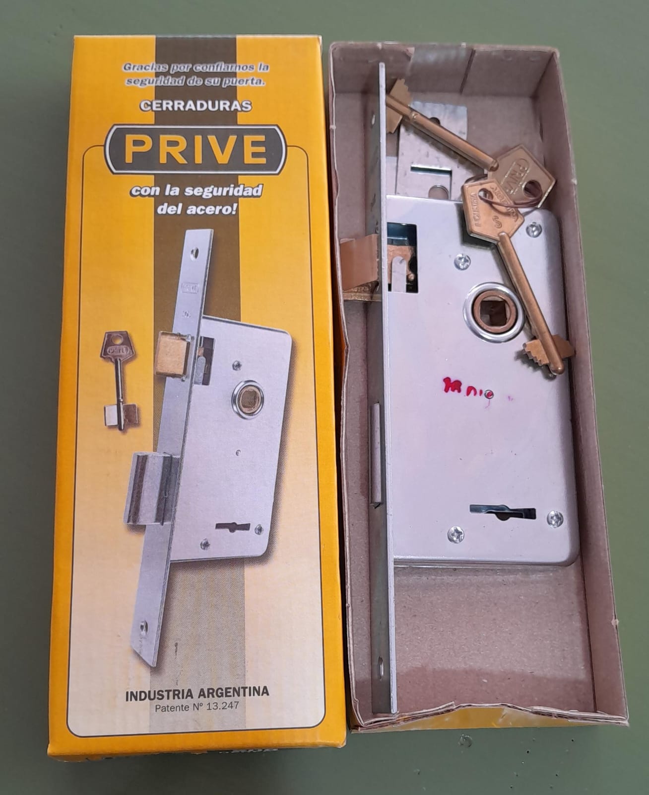 CERRADURA PRIVE 206 DERECHA  P/CHAPA